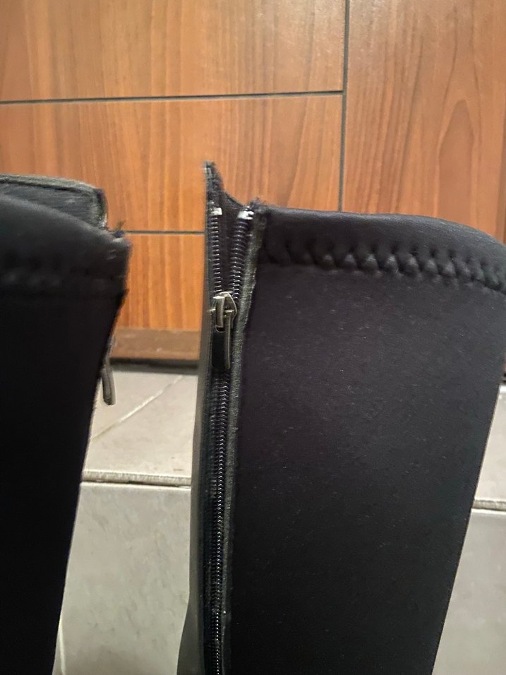 Marjin Kadın Siyah Deri Uzun Çizme - Görsel 4