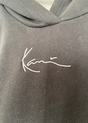 Karl Kank Orijinal Gri Kapüşonlu Kadın Sweatshirt - Görsel 2