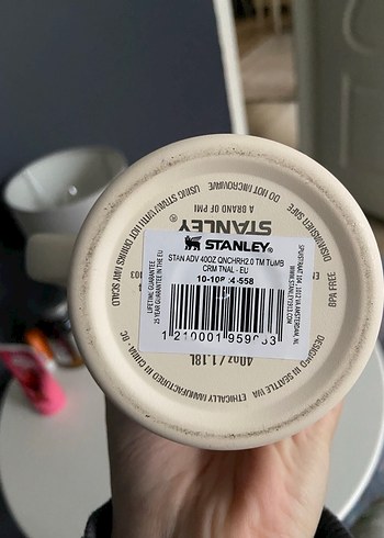 ORIJINAL Stanley Quancher Pipetli Termos 1.18L Krem - Görsel 7