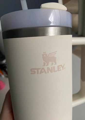 ORIJINAL Stanley Quancher Pipetli Termos 1.18L Krem - Görsel 5