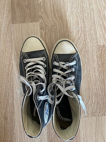 38 Beden siyah Renk Deri Converse