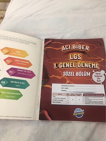 Beden LGS Ünlüler Karması Acı Biber 3lü Genel Deneme