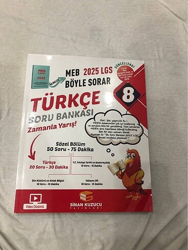 sinan kuzucu lgs türkçe test kitabı