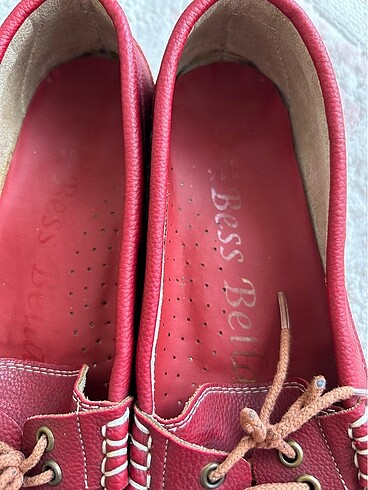 Diğer Bayan deri kırmızı ayakkabı