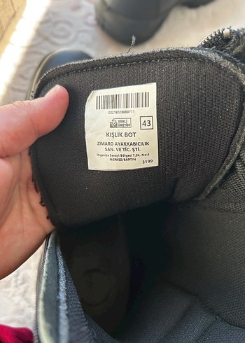 Siyah Kamuflaj Fermuarlı Erkek Bot - Görsel 6