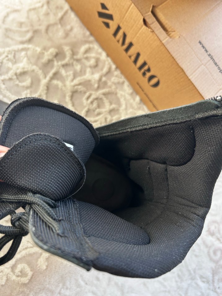 Siyah Kamuflaj Fermuarlı Erkek Bot - Görsel 4