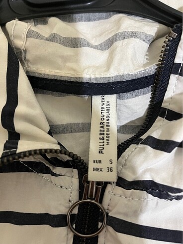 m Beden beyaz Renk Pull bear ceket