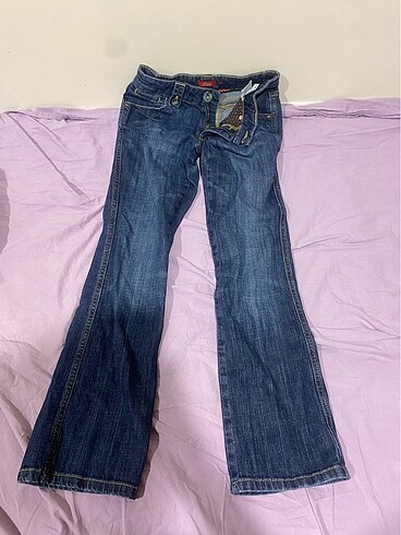 Düşük bel vintage jean