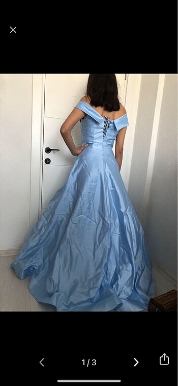 bebe mavisi abiye - Görsel 5