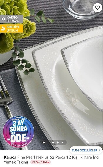 Karaca Yemek takımı