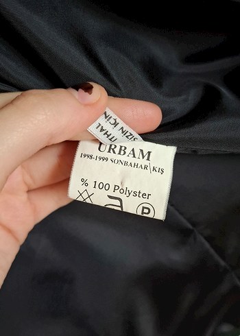 Unique by Urbam Düğmeli Siyah Kadın Blazer Ceket / Kısa Kaban - Görsel 8