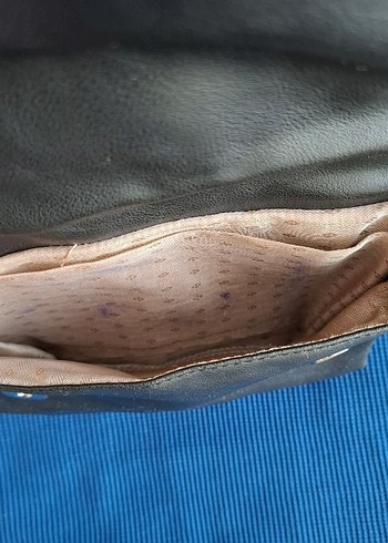 Zincir Detaylı Siyah Deri Kadın Kol Çantası - Görsel 4