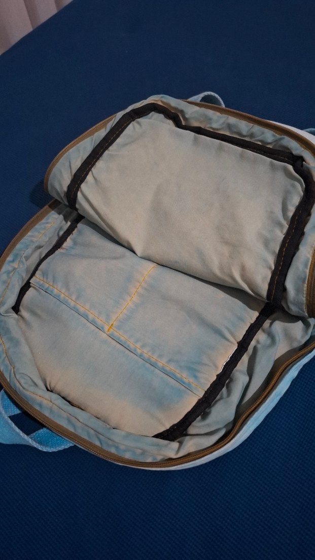 Eskitilmiş Kot Mavi Old Cotton Bags Özel Tasarım Sırt Çantası - Görsel 4