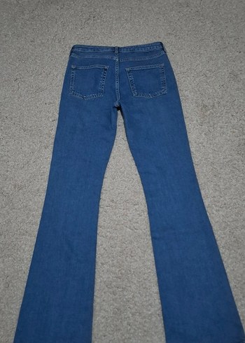 Topshop Moto Tally Kadın Mavi Denim Kot Pantolon - Görsel 7