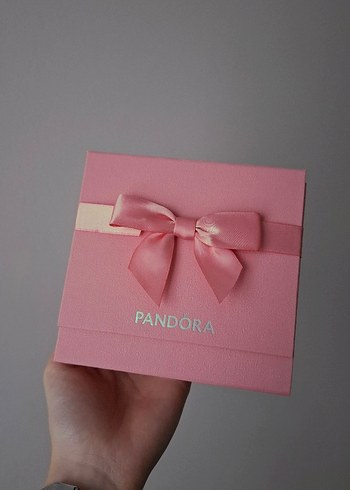 Orijinal Pembe Kurdeleli Pandora Hediye Kutusu - Görsel 3