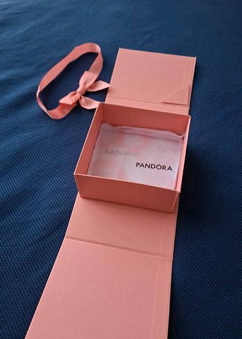 Orijinal Pembe Kurdeleli Pandora Hediye Kutusu - Görsel 4