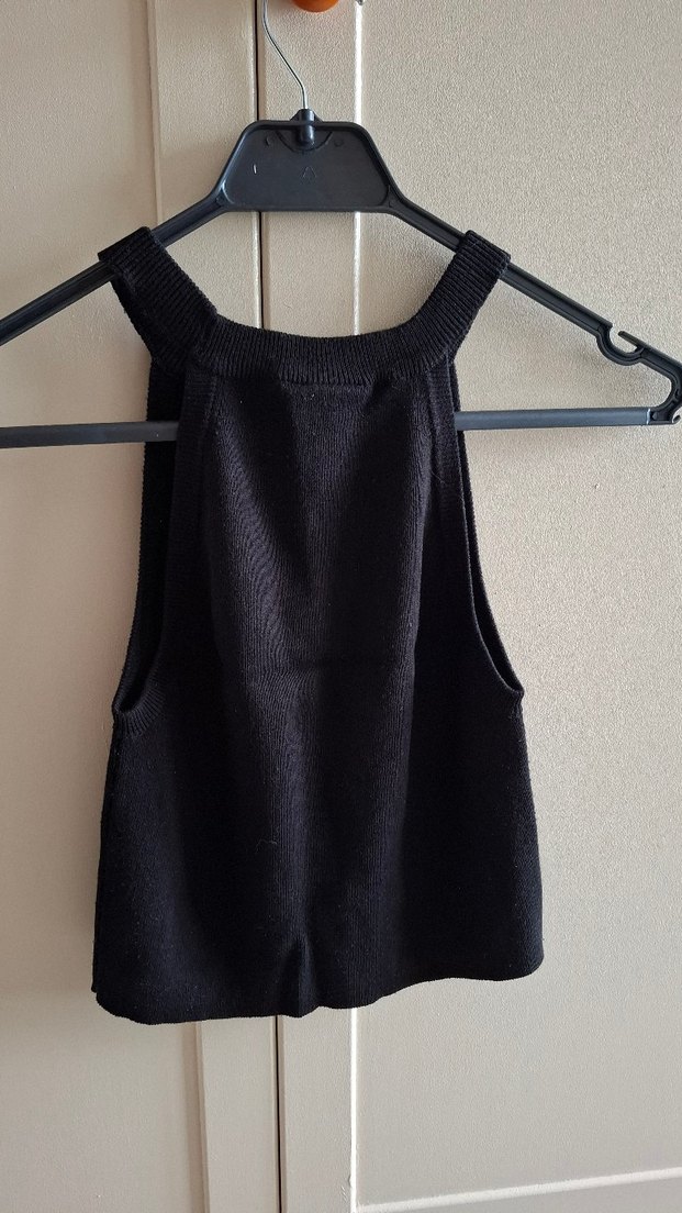 Lefties Siyah Halter Kol Bluz - Görsel 2