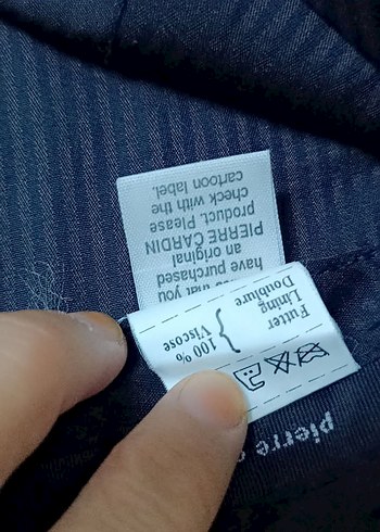 38 Beden lacivert Renk Pierre Cardin siyah rt bul Paça Kadın Pantolon