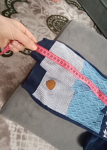 Renkli Desenli Erkek Triko Kazak - Görsel 5