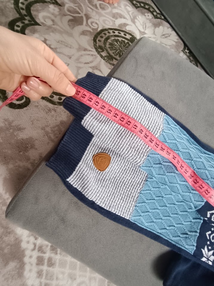 Renkli Desenli Erkek Triko Kazak - Görsel 5