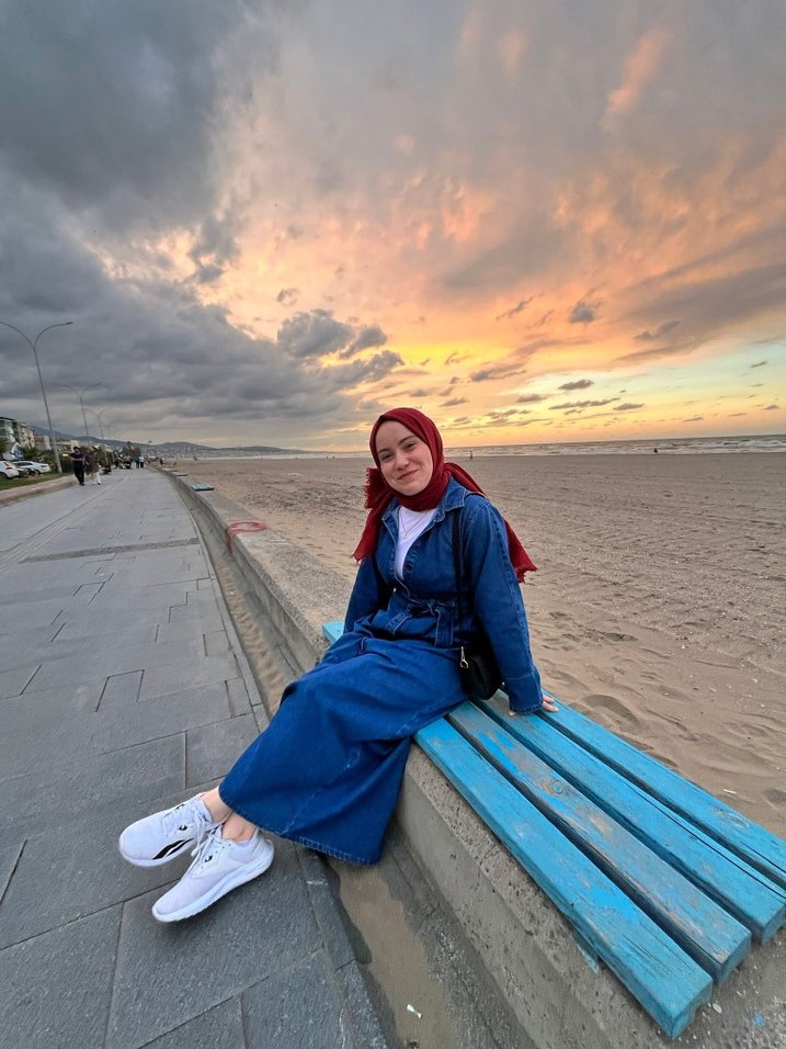 Uzun, Salaş Kesim, Bağlama Desenli Kadın Kot elbise denim elbise - Görsel 2