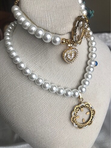 İnci kolye ve bileklik - Görsel 3