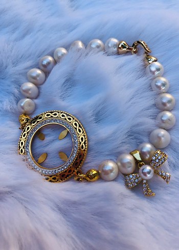 İnci ve Altın Detaylı Bohem Bileklik - Görsel 3