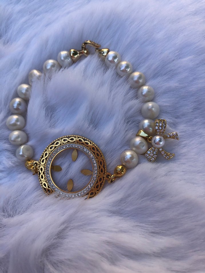 İnci ve Altın Detaylı Bohem Bileklik - Görsel 5