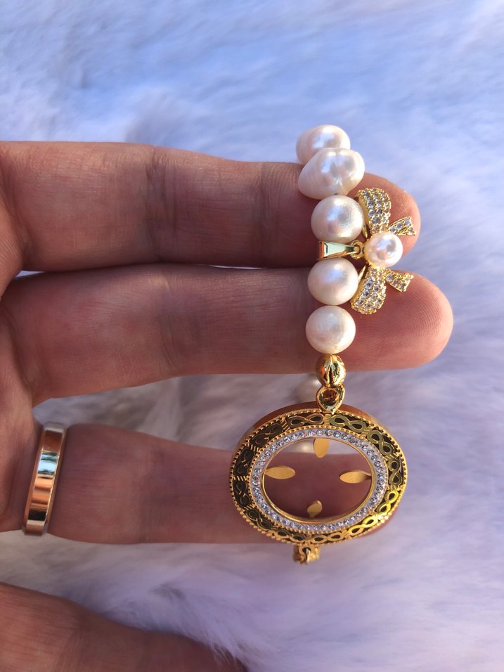 İnci ve Altın Detaylı Bohem Bileklik - Görsel 4