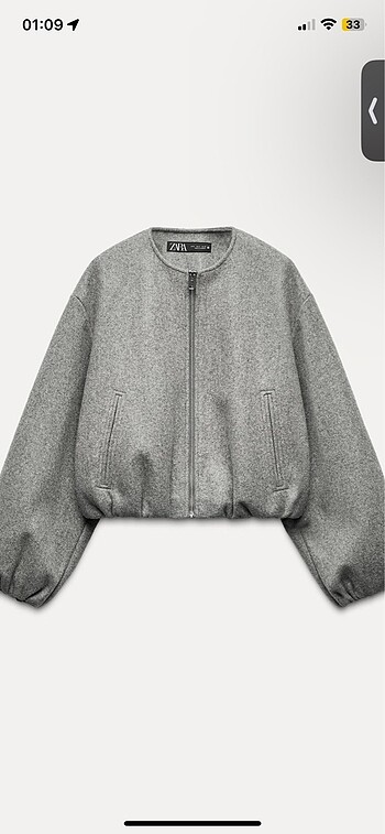 Zara yumuşak bomber ceket