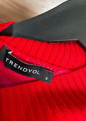 Trendyol & Milla Zebra Desenli Pembe Balıkçı Yaka Kadın Kazak