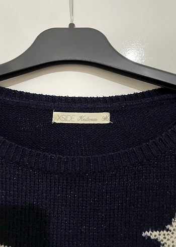 Lacivert Parlak Yıldızlı Kazak - Görsel 3