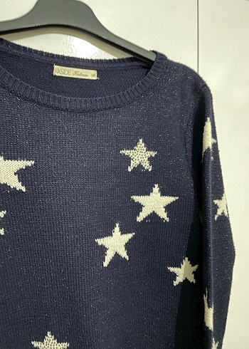 Lacivert Parlak Yıldızlı Kazak - Görsel 2