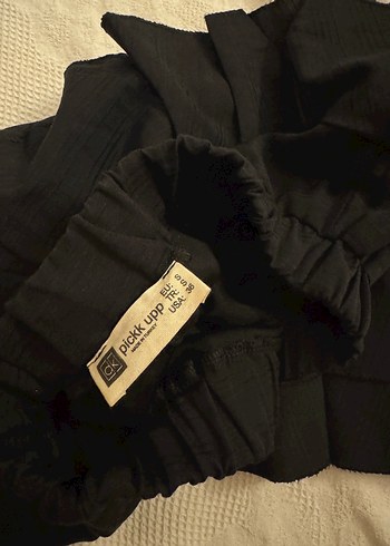 Zara Siyah Katlı Mini Etek
