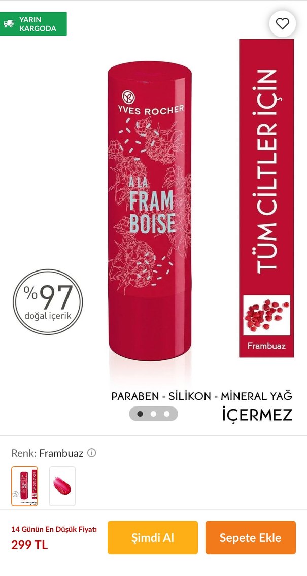 Renkli Yves Rocher Dudak Balmı - Görsel 2