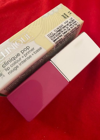 Clinique Pop Lipstick Renkli Primerli Pembe - Görsel 3