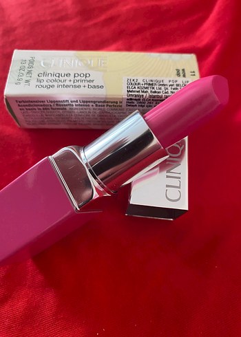Clinique Pop Lipstick Renkli Primerli Pembe - Görsel 2