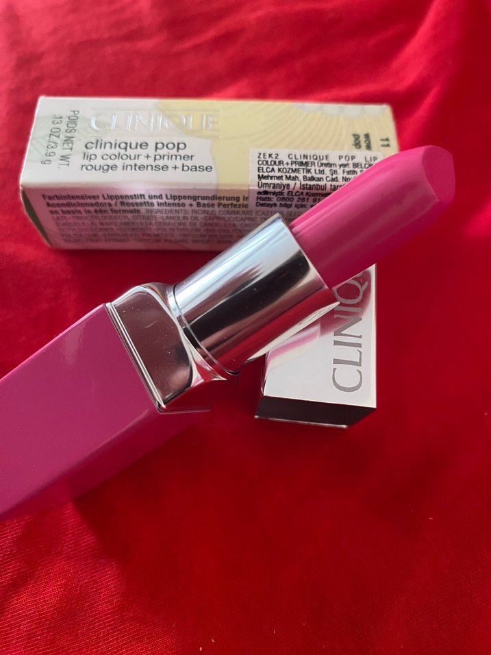 Clinique Pop Lipstick Renkli Primerli Pembe - Görsel 2