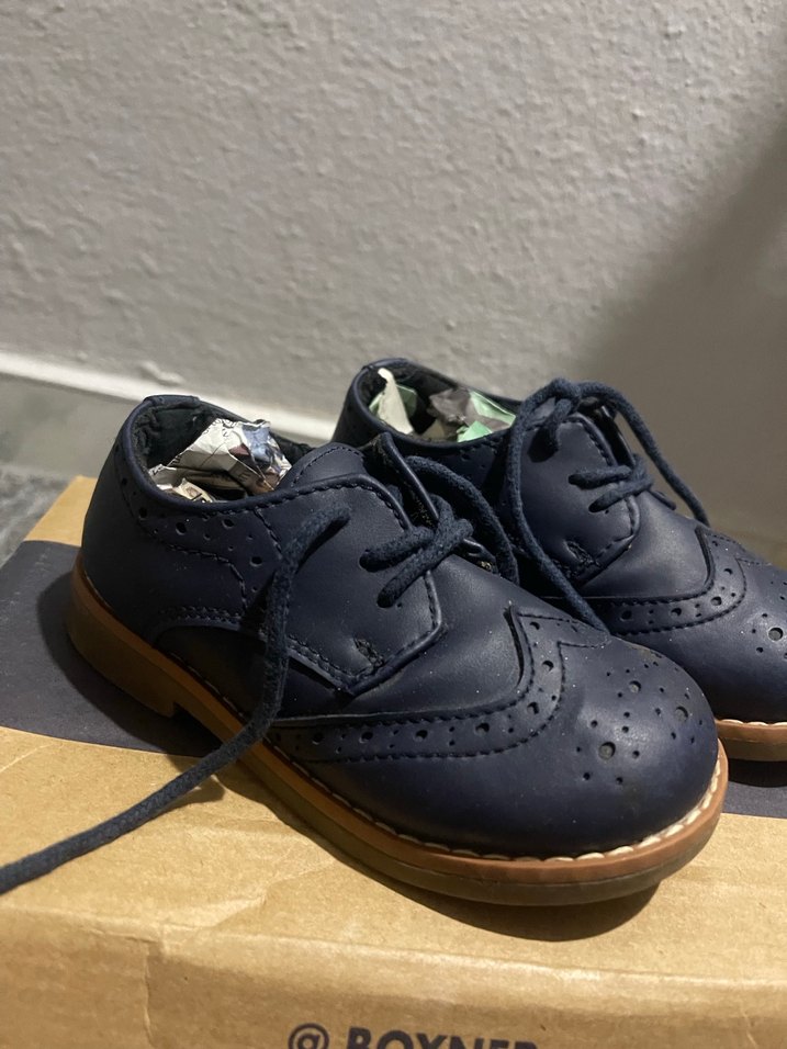 Koyu Mavi Erkek Çocuk Özel Gün Ayakkabısı - Görsel 2