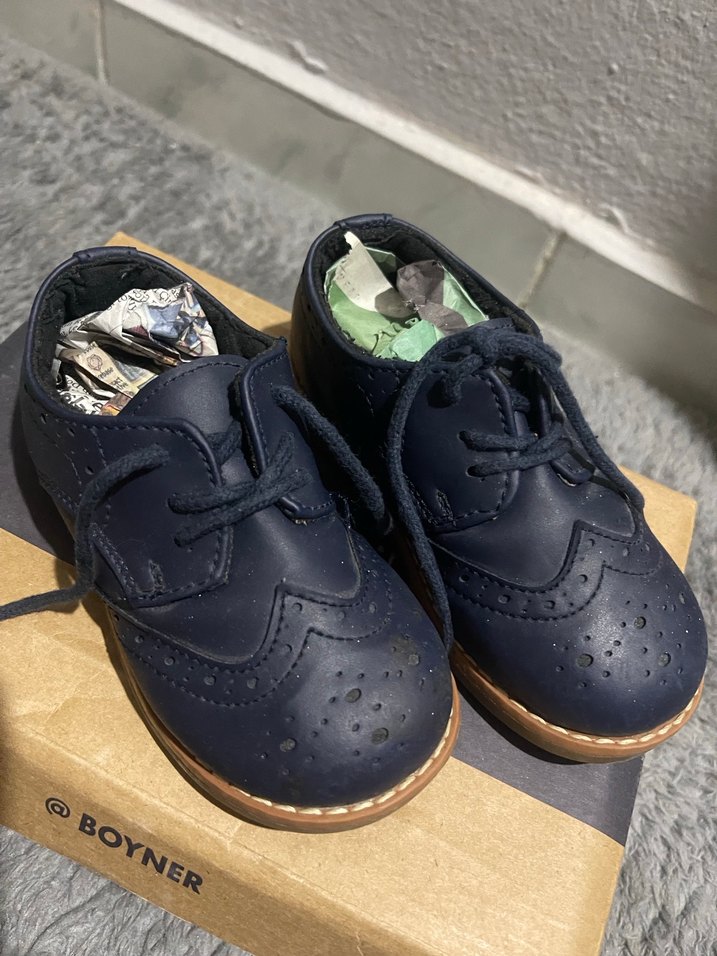 Koyu Mavi Erkek Çocuk Özel Gün Ayakkabısı - Görsel 3