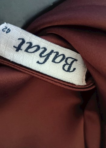 kahve Nakışlı Uzun Bohem Elbise - Görsel 3