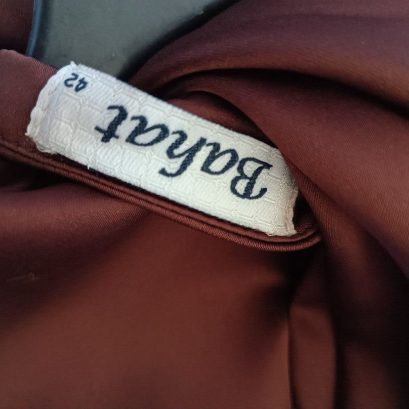 kahve Nakışlı Uzun Bohem Elbise - Görsel 3