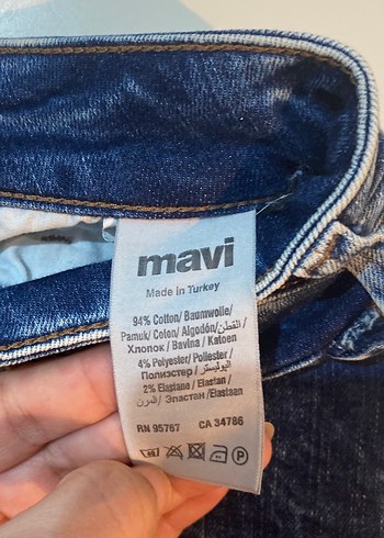 Parlak Mavi Kadın Denim Mini Şort - Görsel 6