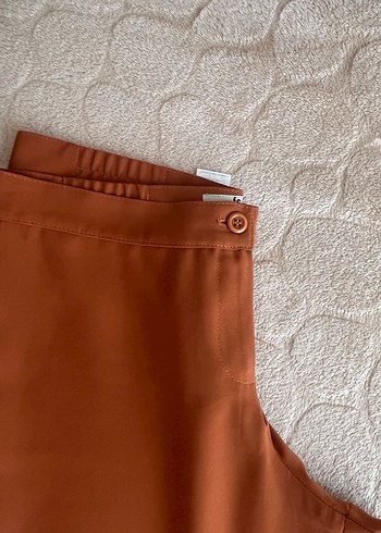 Diğer Bej Kadın Uzun Regular Fit Dokuma Pantolon