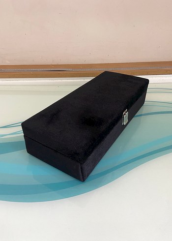 Bordo Kadife Takı ve Saat Kutusu - Görsel 7