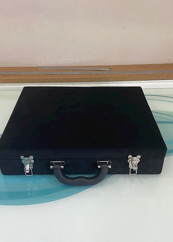 Lacivert Kadife Takı Düzenleyici Çanta - Görsel 10