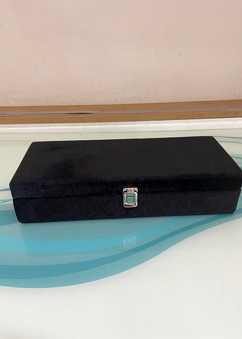 Bordo Kadife Saat ve Takı Düzenleyici Kutusu - Görsel 9