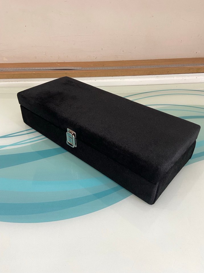 Bordo Kadife Saat ve Takı Düzenleyici Kutusu - Görsel 3