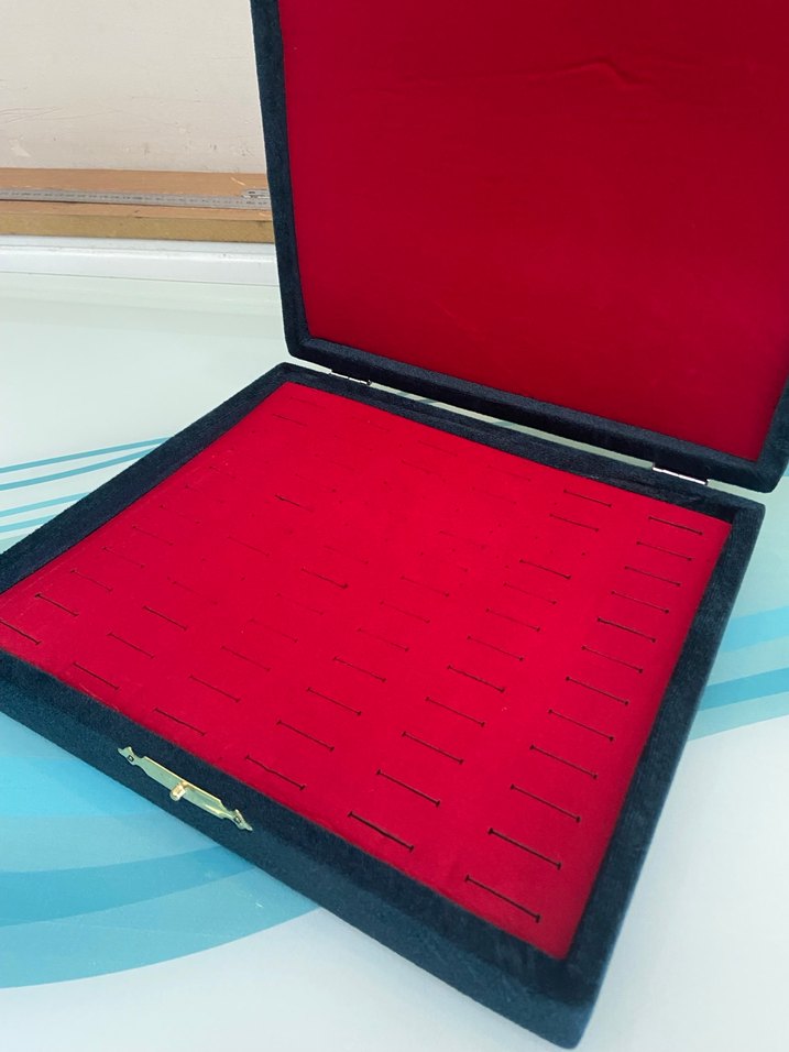 Kırmızı Vintage Kadın Kol Düğmeleri Seti - Görsel 3