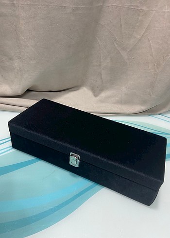 Gri Kadife Saat Kutusu - Görsel 4